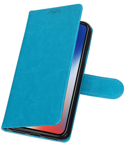 Turquoise Portemonnee booktype hoesje Apple iPhone X