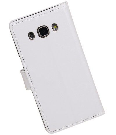 Wit Portemonnee booktype Hoesje voor Samsung Galaxy J5 2016