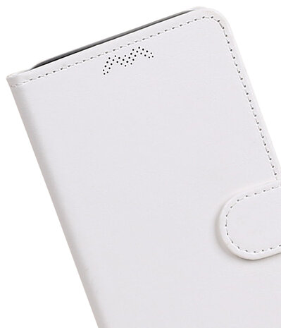 Wit Portemonnee booktype Hoesje voor Huawei Y7 / Y7 Prime