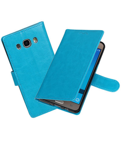 Turquoise Portemonnee booktype Hoesje voor Samsung Galaxy J7 2017 / Pro