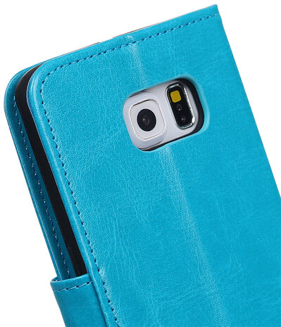 Turquoise Portemonnee booktype hoesje Samsung Galaxy S6 Edge G925F