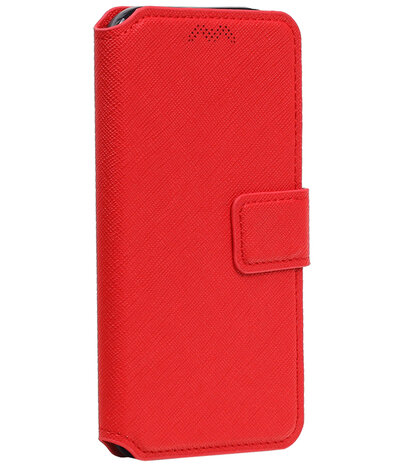 Rood Samsung Galaxy A3 2017 TPU wallet case booktype hoesje HM Book