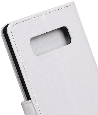Wit Portemonnee booktype hoesje Samsung Galaxy Note 8