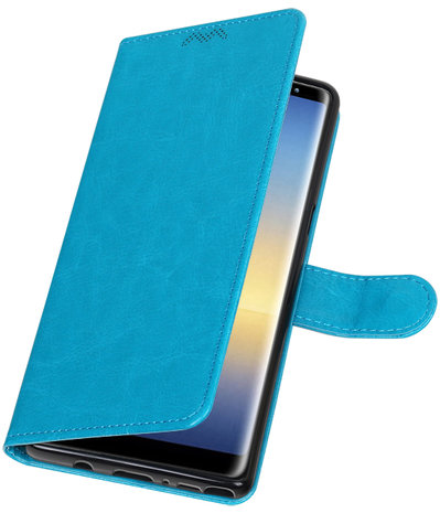 Turquoise Portemonnee booktype hoesje Samsung Galaxy Note 8