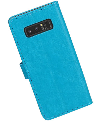 Turquoise Portemonnee booktype hoesje Samsung Galaxy Note 8