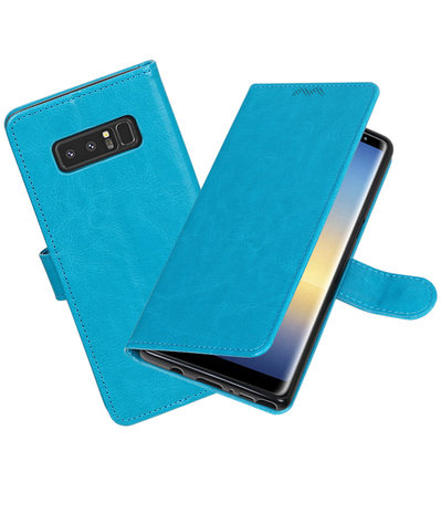 Turquoise Portemonnee booktype hoesje Samsung Galaxy Note 8