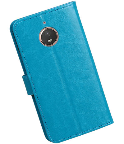 Turquoise Portemonnee booktype hoesje Motorola Moto E4 Plus