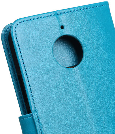 Turquoise Portemonnee booktype hoesje Motorola Moto E4 Plus