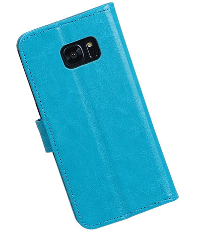 Turquoise Portemonnee booktype hoesje Samsung Galaxy S7 Edge G935F