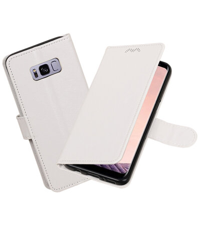 Wit Portemonnee booktype hoesje Samsung Galaxy S8+ plus