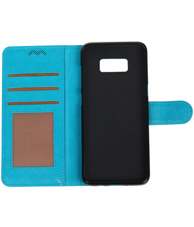 Turquoise Portemonnee booktype hoesje Samsung Galaxy S8+ plus