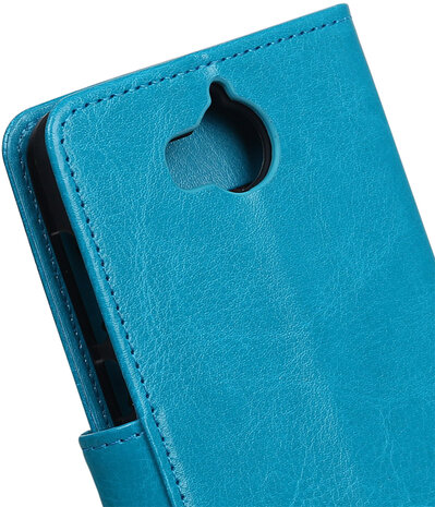 Turquoise Portemonnee booktype hoesje Huawei Y5 2017 / Y6 2017