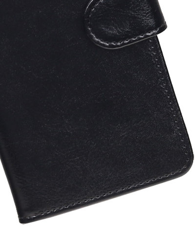 Zwart Portemonnee booktype hoesje Motorola Moto X4