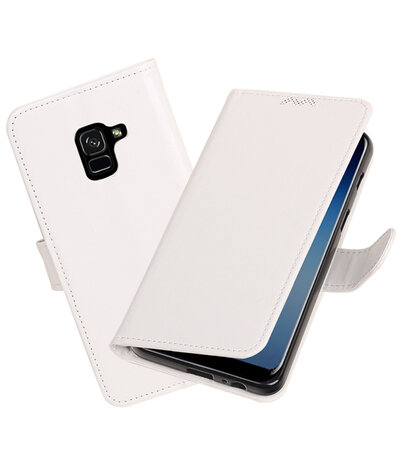Zwart Portemonnee booktype hoesje Samsung Galaxy A8 Plus 2018