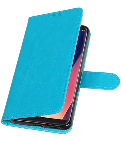 Turquoise Portemonnee booktype Hoesje voor LG V30