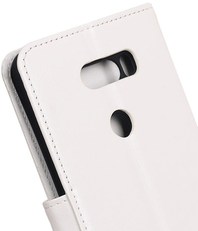 Wit Portemonnee booktype Hoesje voor LG V30