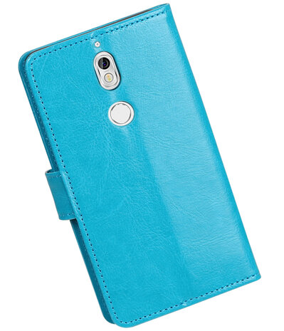 Turquoise Portemonnee booktype Hoesje voor Nokia 7