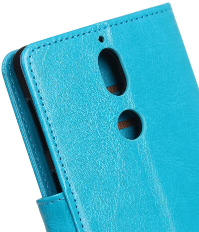 Turquoise Portemonnee booktype Hoesje voor Nokia 7