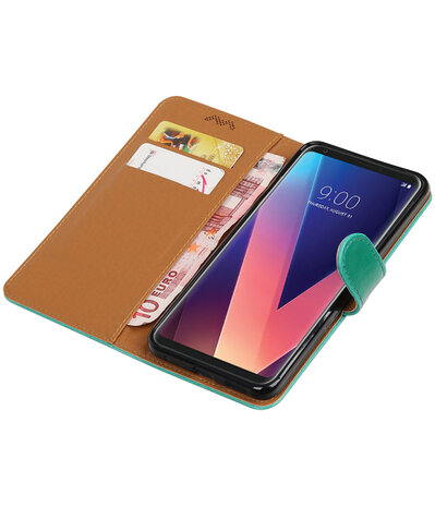 LG V30 Pull-Up booktype hoesje groen