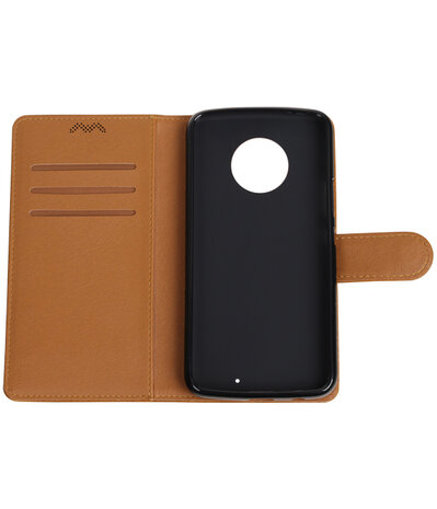 Motorola Moto X4 Pull-Up booktype hoesje bruin