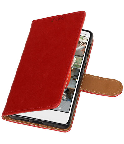 Nokia 7 Pull-Up booktype hoesje rood