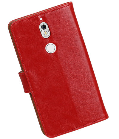 Nokia 7 Pull-Up booktype hoesje rood