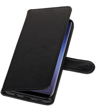 Zwart Portemonnee booktype hoesje Samsung Galaxy S9 Plus