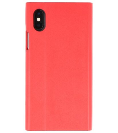 Rood Folio flipbook hoesje Apple iPhone X