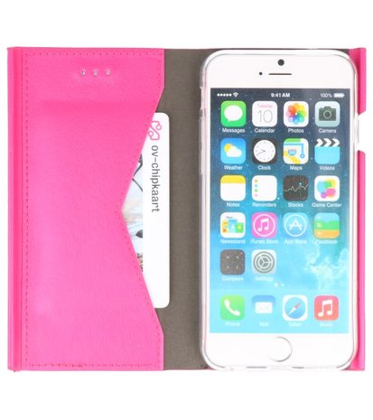 Roze Folio flipbook hoesje Apple iPhone 6 / 6s