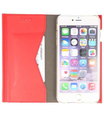 Rood Folio flipbook hoesje Apple iPhone 6 Plus / 6s Plus