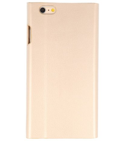 Goud Folio flipbook hoesje Apple iPhone 7 Plus / 8 Plus