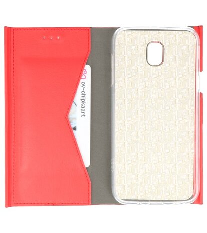 Rood Folio flipbook hoesje Samsung Galaxy J5 2017