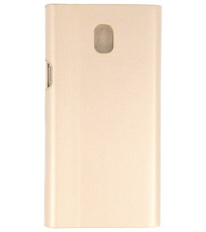 Goud Folio flipbook hoesje Samsung Galaxy J5 2017