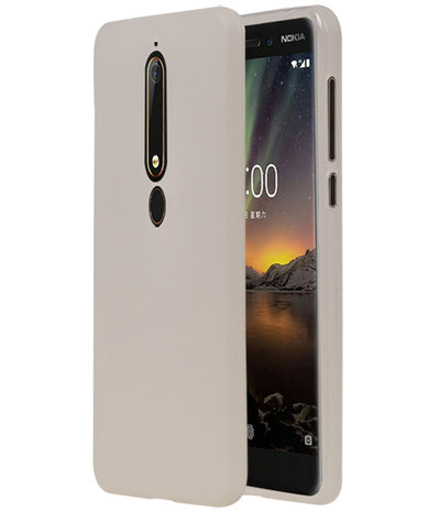 Wit TPU back case cover Hoesje voor Nokia 6 2018