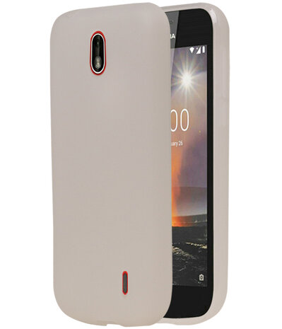Wit TPU back case cover Hoesje voor Nokia 1