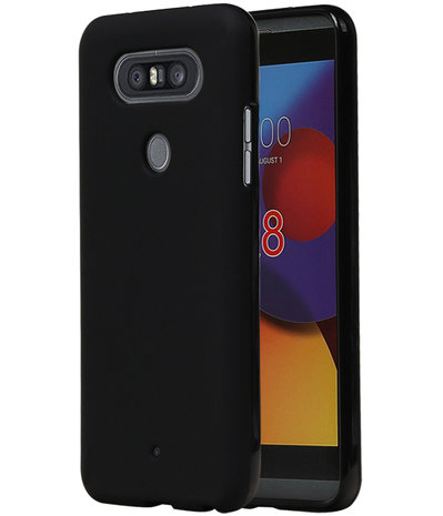 Zwart TPU back case cover Hoesje voor LG Q8