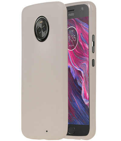 Wit TPU back case cover Hoesje voor Motorola Moto X4