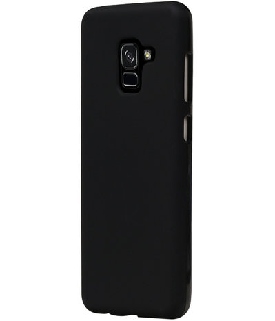 Zwart TPU back case cover Hoesje voor Samsung Galaxy A8 Plus 2018