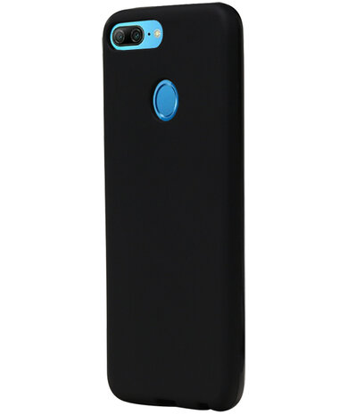 Zwart TPU back case cover Hoesje voor Huawei Honor 9 Lite