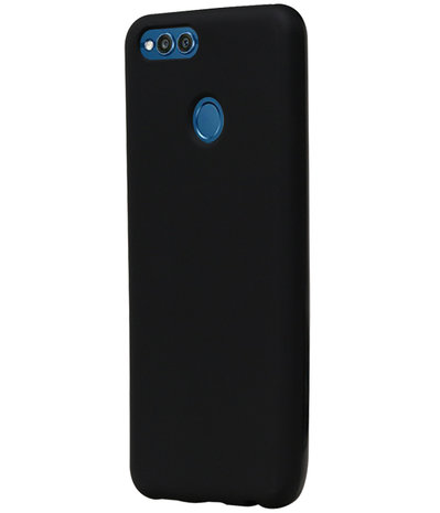 Zwart TPU back case cover Hoesje voor Huawei Honor 7X