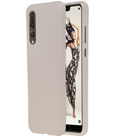 Wit TPU back case cover Hoesje voor Huawei P20 Pro