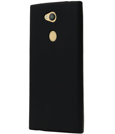 Zwart TPU back case cover Hoesje voor Sony Xperia L2