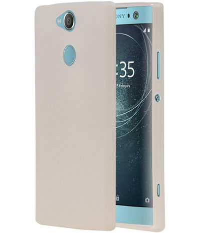 Wit TPU back case cover Hoesje voor Sony Xperia XA2