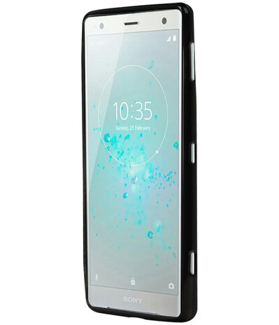 Zwart TPU back case cover Hoesje voor Sony Xperia XZ2