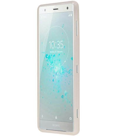 Wit TPU back case cover Hoesje voor Sony Xperia XZ2