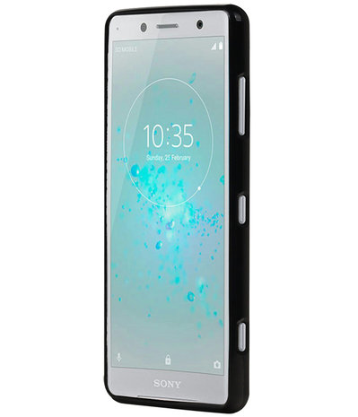 Zwart TPU back case cover Hoesje voor Sony Xperia XZ2 Compact