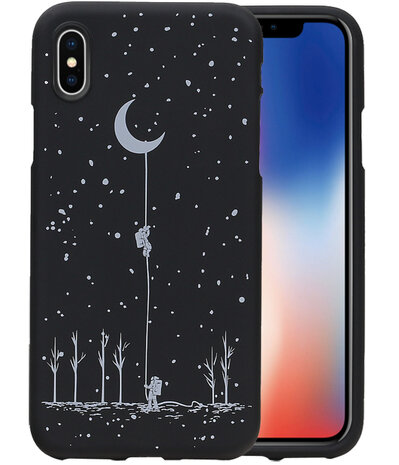 Sterrenhemel TPU back case cover Hoesje voor Apple iPhone X