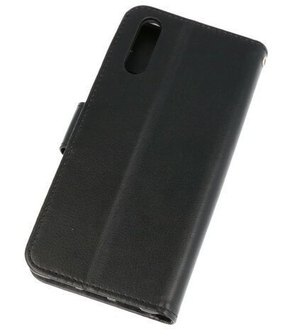 Zwart Wallet Case Hoesje voor Huawei P Smart