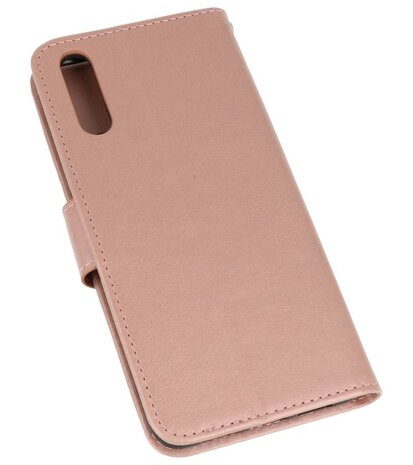 Roze Wallet Case Hoesje voor Huawei P20