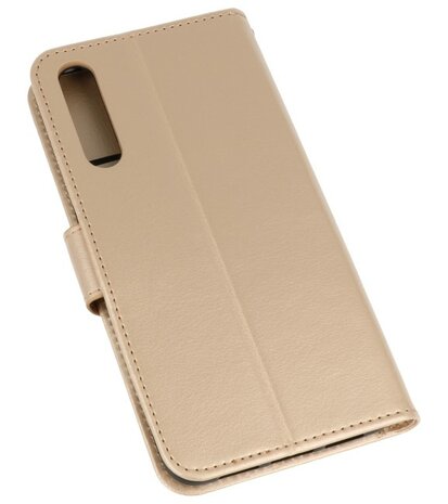 Goud Wallet Case Hoesje voor Huawei P20 Pro